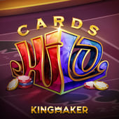 Cards Hi Lo game icon with up down arrows artwork