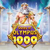 Gates of Olympus 1000 game icon with Zeus artwork