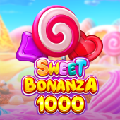 Sweet Bonanza 1000 game artwork with colourful sweets